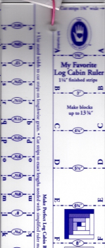 Log Cabin Ruler 5/8 + 1 1/4 "